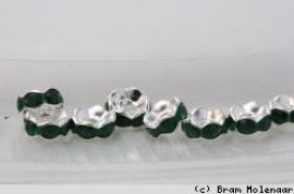 Acryl bead     Rondell Emerald 8mm per 10 pcs. - #15109