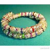Acryl rondell 6mm topaz per 10 stuks - #12638