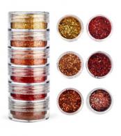 Afwerking Glitter Powder C3 brons/rood - Polymeerklei / Boetseerklei - #588064