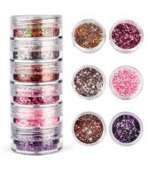 Afwerking Glitter Powder Roze/paars - Polymeerklei / Boetseerklei - #588065