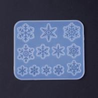 Afwerking Siliconen Mal Snowflake voor Resin Sieraden - Polymeerklei/Boetseerklei - #217322