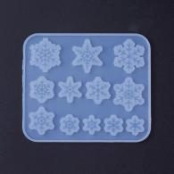 Afwerking Siliconen Mal Snowflake voor Resin Sieraden - Polymeerklei/Boetseerklei - #217322