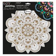 Aladine Duo Dot Painting Support &amp; Stencil 30cm 1 - #594167