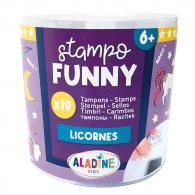 Aladine Stempelset Stampo Funny Unicorns 19-teilig - #593576