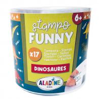 Aladine Stempelset Stampo Lustige Dinosaurier 17-teilig - #593575