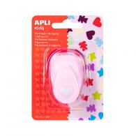 Apli Figure Punch Fantasy Heart Pink - #599534