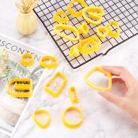 Ausstechformen-Set für Ohrringe, 18-teilig, gelb – Polymer Clay - #493051