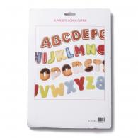 Ausstechformen-Set mit Alphabet, 34 Stück – aus Polymer Clay / Modelliermasse - #440588