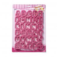 Ausstechformen-Set mit Alphabet, 34 Stück – aus Polymer Clay / Modelliermasse - #440588