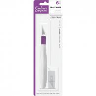 Bastelmesser mit Softgrip-Griff, gerade – Modelliermasse - #493208