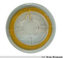 Beading wire goudbruin 0,45mm - 10 meter - #19027