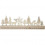 CC Holz-Adventskalender 40x3,6x12 cm - #590198