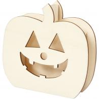 CC Holz-LED-Figur Kürbis 13,5x13x3 cm - #590679