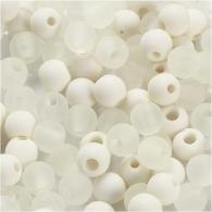 CC Kunststoffperlen 6 mm Weiß 150 Stück - #590940