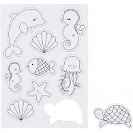CC Magnets, Sea creatures, 14,85x21 , 1 sheet - #589185