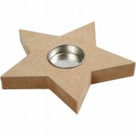 CC MDF Teelichthalter Stern - #590105
