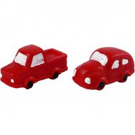 CC Miniature figurines, red, H: 20 mm, L: 40 mm, 2 pc/ 1 pack - #591777
