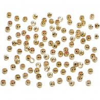 CC Quetschperlen 2 mm Gold 100 Stück - #590924