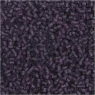 CC Rocaille Seed Beads 2-cut, frosted purple, size 15/0 , Dia. 1,7 mm, hole size 0,5 mm, 25 g/ 1 pack - #590933