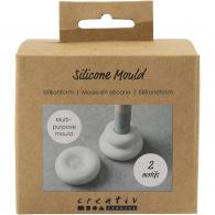CC Silikon-Donutform, Kerzenhalter, matt transparent - Modelliermasse - #594595