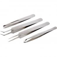 CC Tweezers Set, L: 9-12 cm, 4 pc/ 1 pack - #588454