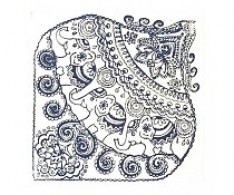 Cernit Strukturmatte Indische Elefanten 9x9cm - Polymer Clay Modelliermasse - #125582