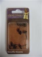 Christi Friesen braune Glasaugen - Für Fimo-Polymerclay-Projekte - #237268
