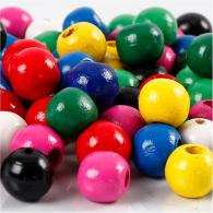 Creativ Company - CC Houten Kralen 12 mm Multimix 40 stuks - #591201