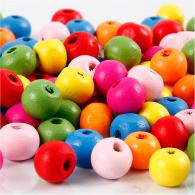 Creativ Company - CC Houten Kralen 8 mm Multimix 90 stuks - #591105