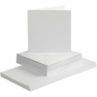 Creativ Company - CC Kaarten &amp; Enveloppen 15x15 cm Wit 50 sets - #590420