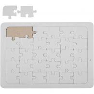 Creativ Company - CC Kartonnen Puzzel A5 Wit - #589265