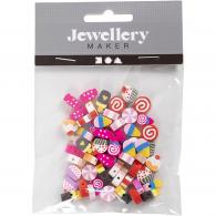 Creativ Company - CC Klei Kralen Zoetigheden 10 mm 60 stuks - #591175