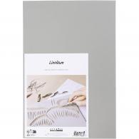 Creativ Company - CC Linoleumplaat 20x30 cm lichtgrijs 2 vellen - #593729