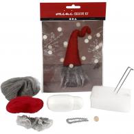 Creativ Company - CC Mini Creative Kit Kerstkabouter Grijs 13 cm - #590899
