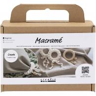 Creativ Company - CC Mini Hobbyset Macramé Servetring Off-white - #593475