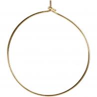 Creativ Company - CC Oorbellen Rond 30 mm Goud 6 stuks - #591014