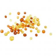 Creativ Company - CC Plastic Facet Kralenmix 4-12 mm Gele Harmonie 170 stuks - #591177