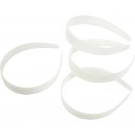 Creativ Company - CC Plastic Haarband 25 mm Wit 5 stuks - #591152