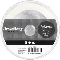Creativ Company - CC Polyester Koord 1 mm Wit 50 m - #593007