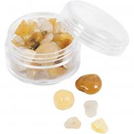 Creativ Company Crystal Beads Honey Calcite Light Yellow 63 Piece - #594391