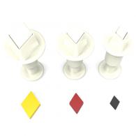 Diamant-Stempelset (4-teilig) – für Modelliermasse und Polymerclay - #75945