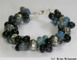 Diy Armband Balimix Blauw Zwart - #12018