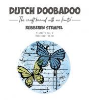 Dutch Doobadoo Rubber stamp 2 ATC circle Butterfly 497.004.005 (04-24) - #487440