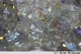 Facetkralen rondell Crystal ab 8*10mm - per stuk - #10586