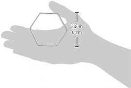 Fat Daddio's Hexagon Ring 2 3/4" x 1 3/4" - Polymeer/Boetseerklei - #520789
