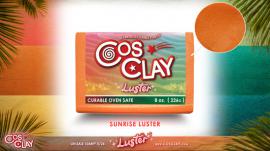 Fimo Cosclay LUSTER Sunrise Orange - Polymerknete / Modelliermasse - #492682