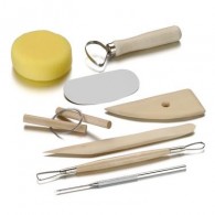 FIMO Holzspatel – 8-teiliges Set – Zubehör für Polymerclay - #69263