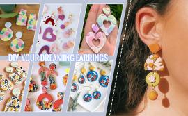 Fimo-Ohrring-Set – Polymer- und Modelliermasse kaufen - #493050