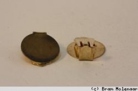 FIMO Ohrringclips aus Gold – 10 Stück – für Schmuck aus Polymer Clay - #2636