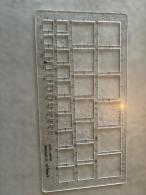 Fimo Schablone Quadrat 13-30mm - Polymer Clay / Modelliermasse. - #520318